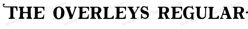 The overleys regular字体转换